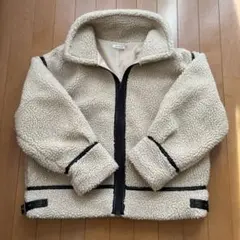 ボアジャケット クリーム色 レディース
