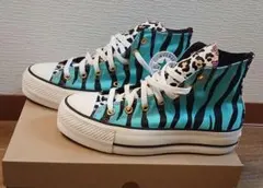 CONVERSE Custom ALL STAR ゼブラ柄厚底スニーカー