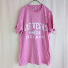 フルーツオブザルーム プリント Tシャツ クルーネック 半袖 S 桃 綿