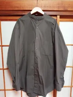 UNIQLO +J スタンドカラーブロードシャツ XL オリーブ