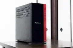 MOUSE コンピューター G-Tune ゲーミングPCケース ブラック レッドのサムネイル