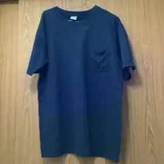 6311⑥【Champion ネイビー Tシャツ Lサイズ】