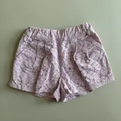 petit main レースショートパンツ ピンク 100cm