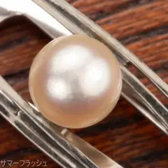 【美品希少】ミキモト 真珠ネクタイピン シルバー MIKIMOTO 60~70sのサムネイル