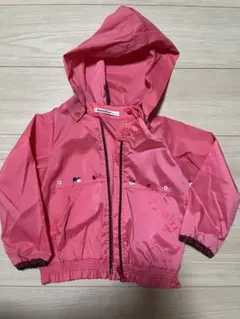 familiar フード付きピンクアウター