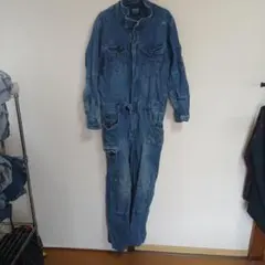 BLUE B デニム つなぎ オーバーオール L