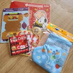 Qoo 青い靴下型オーナメント　KFC MOS ノベルティセット