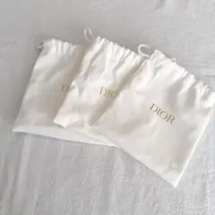 DIOR ディオール　非売品　巾着ポーチ　3枚セット　ノベルティ