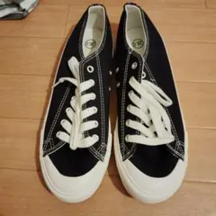 メンズ キャンバススニーカー ブラック 26.0cm