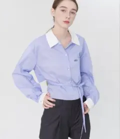 _^)様専用韓国 CEJ オーバーサイズ 白シャツ 前短後長 新品タグ付き