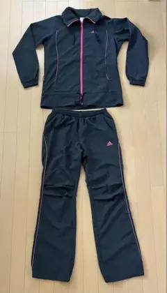 adidas ウィンドブレーカーセット M サイズ ブラック/ピンク