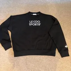 LE COQ SPORTIF 薄黒トレーナー　S