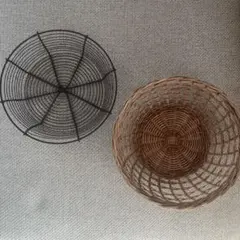 ナチュラルバスケット他　雑貨セット(アクタス　fog linen work)