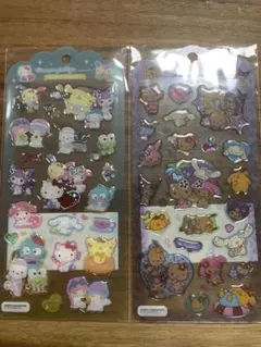 ドロップジュエリーシール　サンリオ　キャラクター ステッカー 2シートセット