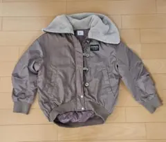 フリース襟付きブラウンジャケット