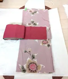 京都 岡重／KIMONO by NADESHIKO 菊柄 浴衣＋帯 特にブルベ冬 - メルカリ