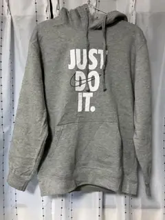 ナイキNIKE JUST DO IT. スウェットパーカー S グレー