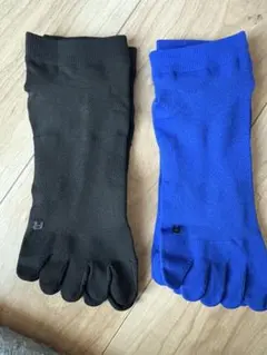 asics アシックス 5本指ランニングソックス 滑り止め付き 男女兼用2足