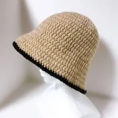ゆったり★バケハ　バケットハットクロシェハット　クラッシャーハット　ビーニー