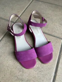 オリエンタルトラフィック　夏　サンダル　ヒール　ピンク