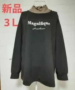 新品　レディース　3Ｌ　トップス　トレーナー　体型カバー