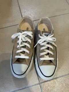 ALL STAR ベージュ ローカット スニーカー、23.5
