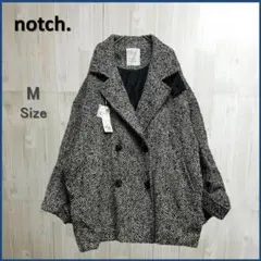 【新品 タグ付き】 notch.by yui ヘリンボーンＰコート M 9号
