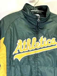 メジャーリーグ　美品ヴィンテージ　MLBアスレチックス　レプリカジャンパー 49fe5895506a37593edc441ce5afe7
