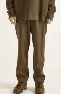 ATON BACK SATIN BASIC PANTS ウール スラックス　02