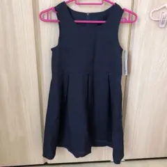 GU ネイビー ノースリーブワンピース 130