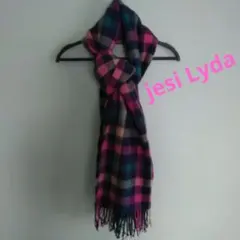 Jesi Lyda チェック柄ストールマフラー