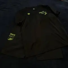 DESCENTE 吸汗速乾 黒シャツ＆ハーフパンツセット