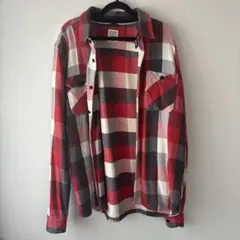 Levi's 長袖シャツ レッド チェック柄 LARGE