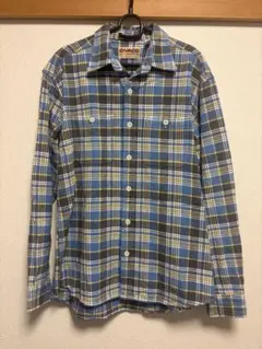 超美品 CAMCO カムコ ネルシャツ チェック ブルー M