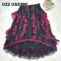 極美品】 OZZ ANGELO オッズオネスト コルセット付きスカート カーキ