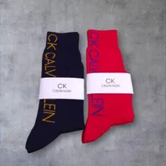 【新品未使用×人気】Calvin Klein ソックス 2足 25〜27cm