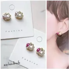 【セット売り】ビジュー　ピアス　ハンドメイド　イヤリング変更可