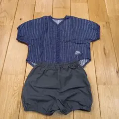 10mois ディモアストライプ シャツとショートパンツ 2点セット