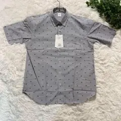 ✨新品✨TAKEO KIKUCHI 半袖シャツ M ネイビー系