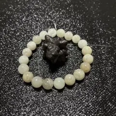 スノーガーデンクォーツ ブレスレット 9mm 予言石付き 天然石