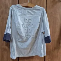 エンボスロゴ 半袖Tシャツ ライトグレー