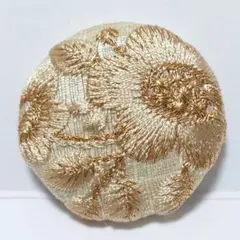インド刺繍　№2862　ベージュ　㊳ミリ