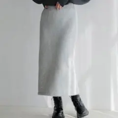 LOWRYSFARM シャギーラメタイトスカート