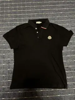 最新［極美品］MONCLER ワッペン　ポロシャツ M ブラック　5S289 MONCLER (モンクレール) メンズ ポロシャツ 半袖 3連ワッペン