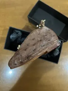 レア　フットザコーチャー レザー オーストリッチ　靴型　キーホルダー