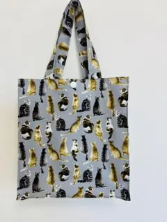 うなさま 専用 おとぎの国の猫と仲間たち ミニ トートバッグ ハンドメイド ハンドメイドトートバッグ手提げA4 おとぎの国の猫の仲間たち生地
