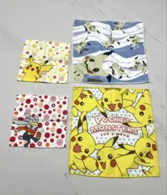 ポケモン　タオル　ハンカチ　4枚セット