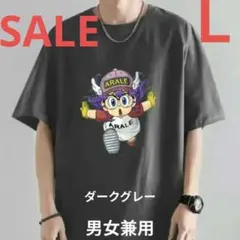 新品♪おもしろＴ レトロアニメＴ③ 男女兼用Ｌ ダークグレー