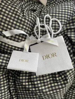 Dior ホワイトショップ袋・タグセット