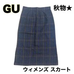 【限定価格】GU ジーユー チェックスカート レディース Lサイズ 裏地付き